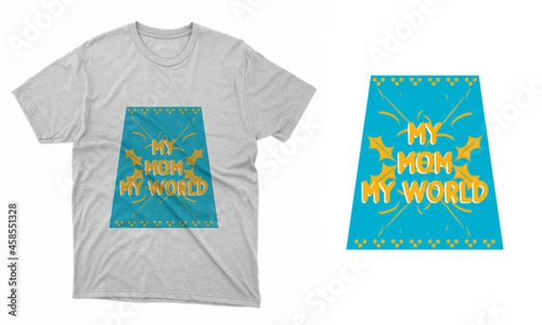 Obraz T-shirt design template layout