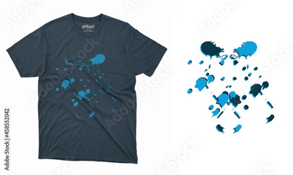 Obraz T-shirt design template layout