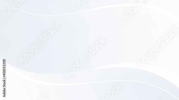 Obraz シンプルなウェーブ　背景素材（ブルーグレー）