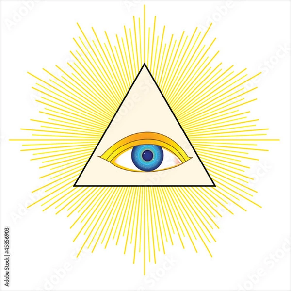 Fototapeta WEB ART DESIGN T EYE OF PROVIDENCE FRANC MACONNERIE SECRET 020