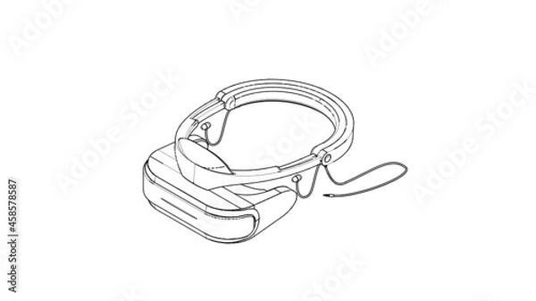 Obraz Virtual Reality Headset Illustration