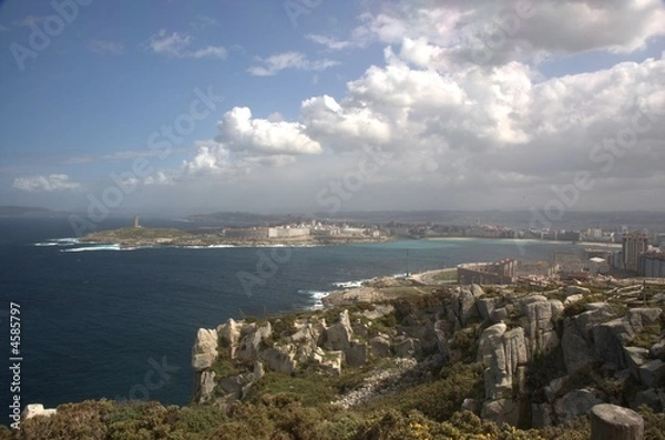 Fototapeta Vista A Coruña