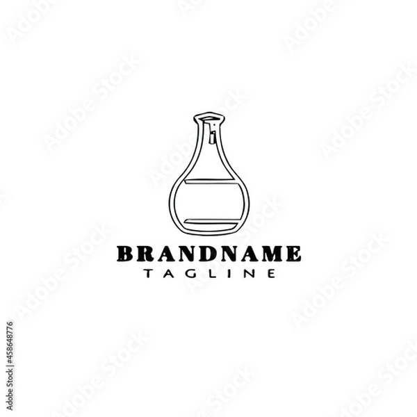 Fototapeta bottle logo icon template vector cute