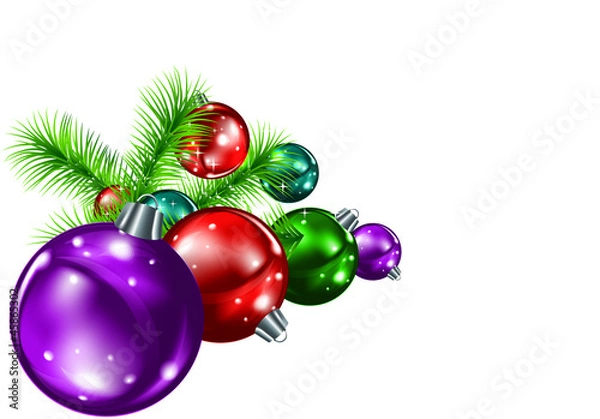 Obraz boules de noël