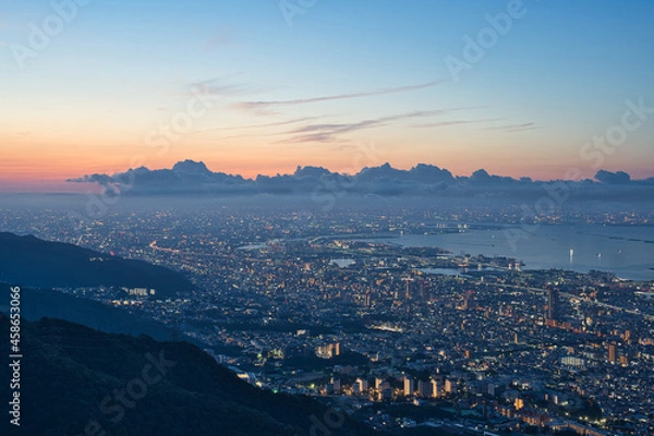 Obraz 掬星台からの神戸の夜景