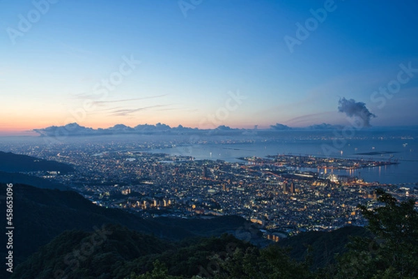 Obraz 掬星台からの神戸の夜景