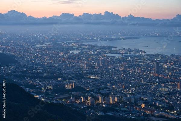 Obraz 掬星台からの神戸の夜景