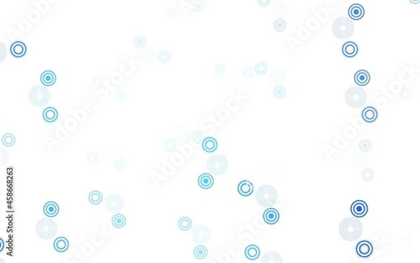 Fototapeta Light BLUE vector template with circles.