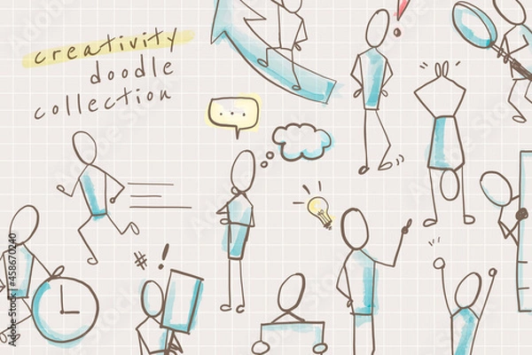 Fototapeta Creativity doodle design collection vector