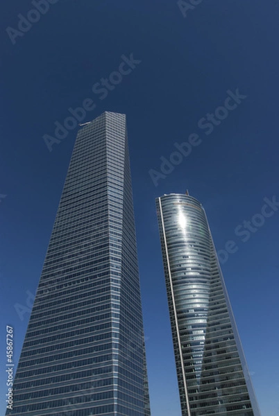 Obraz skyscrapers and sun