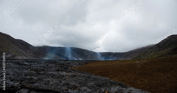 Fototapeta landscape with clouds