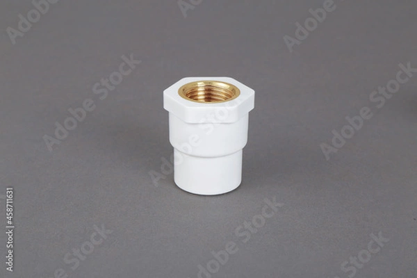 Obraz UPVC CPVC ingreu background isolated products | bathroom fittings | agriculture pipe and fittings