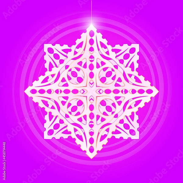 Obraz CHRISTMAS SNOWFLAKES