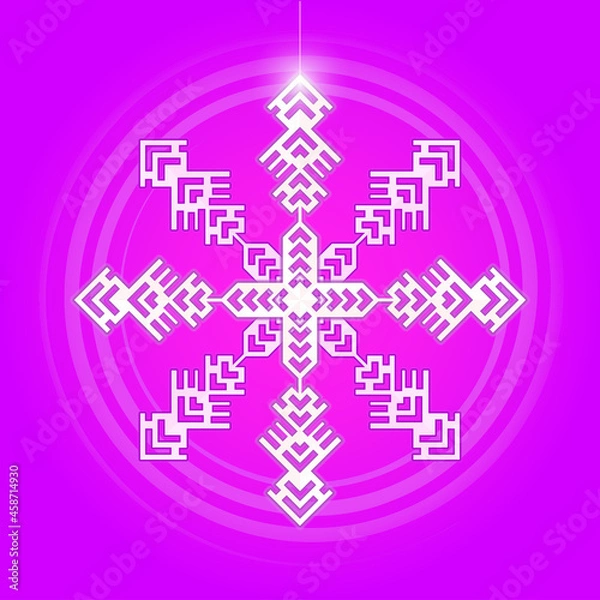 Obraz CHRISTMAS SNOWFLAKES