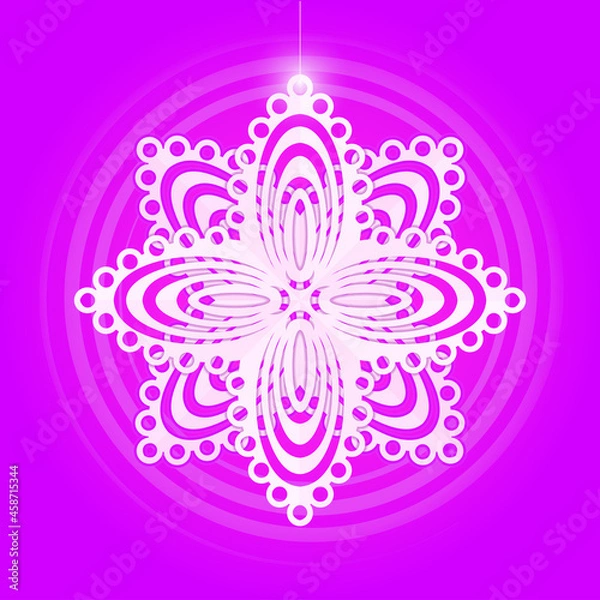 Obraz CHRISTMAS SNOWFLAKES