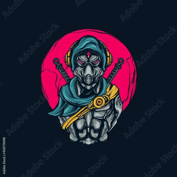 Obraz NINJA MECHA ILLUSTRATION