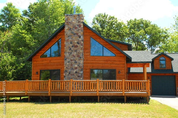 Obraz Luxurious vacation cabin