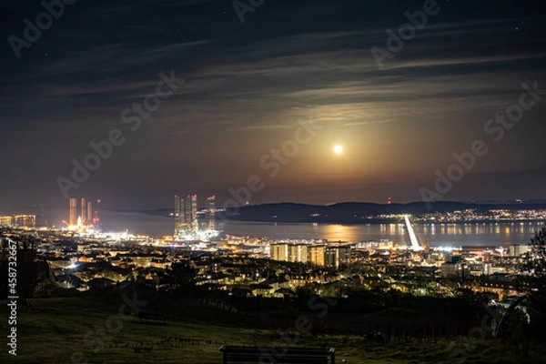 Fototapeta port at night