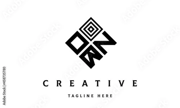 Fototapeta OZB rectangle three latter logo vector