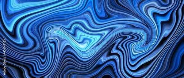 Fototapeta twirl bend dimension swirl line illustration background and marble ink. - Illustration 