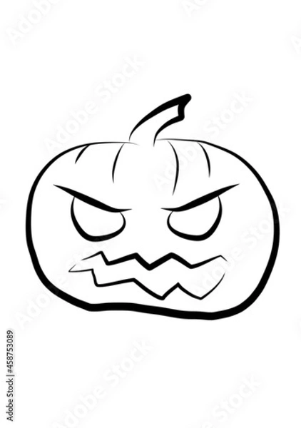 Fototapeta Pumpkin painting