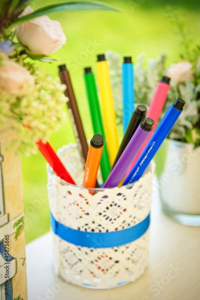 Fototapeta coloured markers