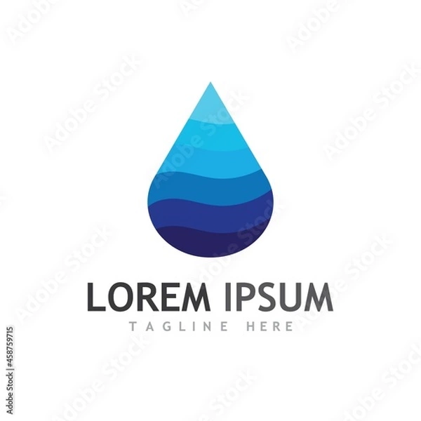 Fototapeta Water drop Logo Template vector
