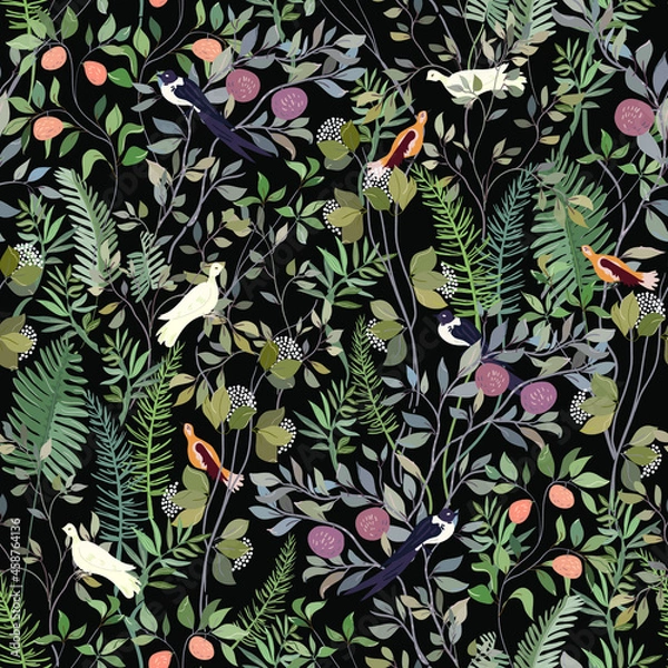 Obraz Floral seamless vector pattern