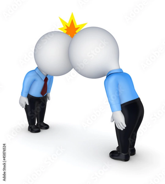 Fototapeta Conflict concept.