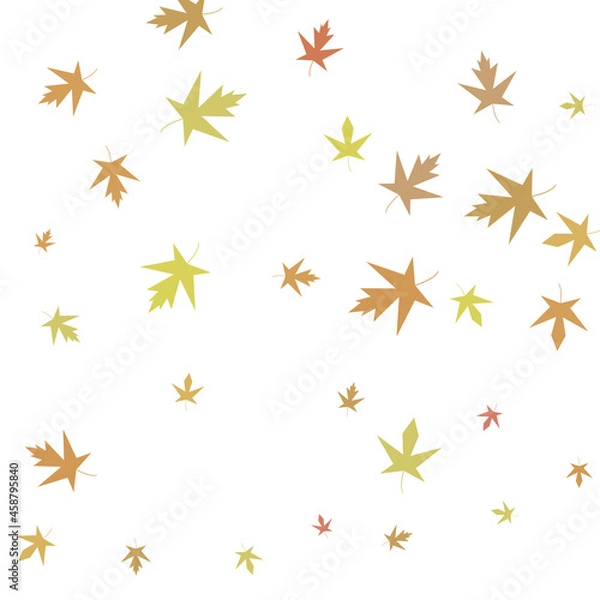 Fototapeta Autumn maple confetti. Simple autumn background