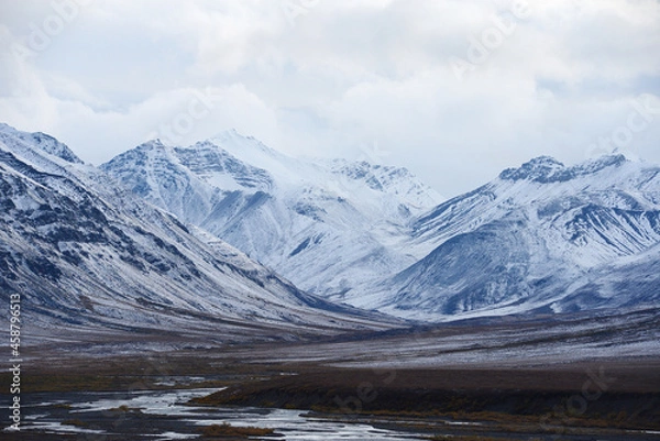 Obraz alaska mountain with snow