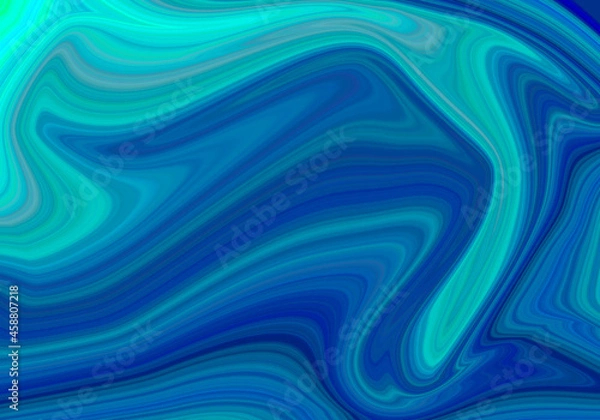 Obraz Fondo de pintura mezclada y licuada azul.