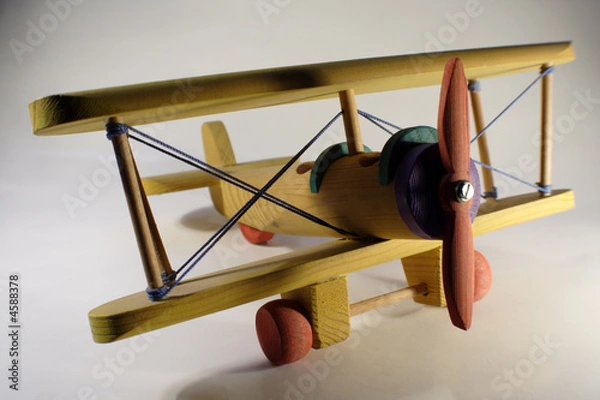 Obraz avión madera 2
