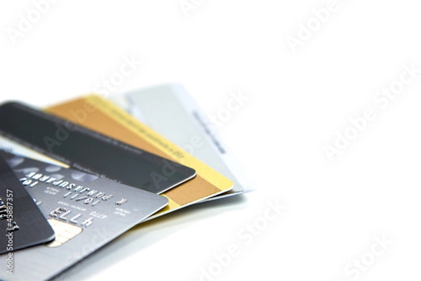 Obraz Credit cards closeup