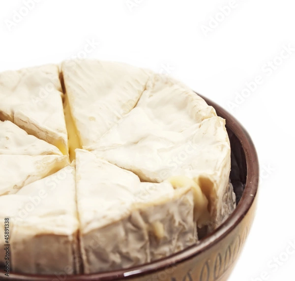 Obraz camembert cheese isolated