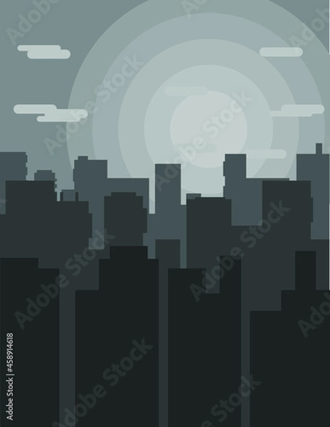 Obraz quiet cityscape town background