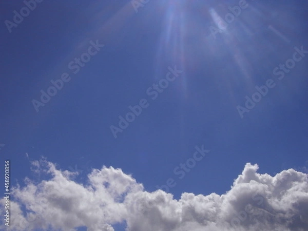Obraz 空　雲の上に乗る