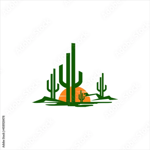 Fototapeta Nature Cactus Environment Dessert Desert Graphic Design Illustration