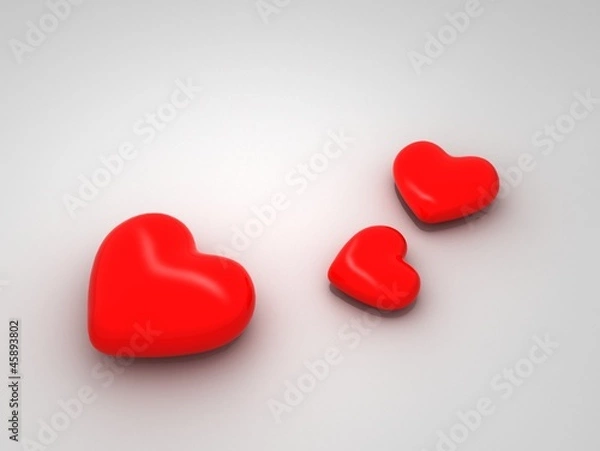 Obraz Herzen in 3d
