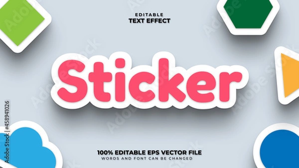 Fototapeta Sticker 3D Editable Text Effect