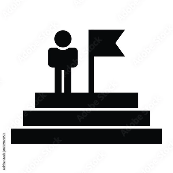 Fototapeta Vector Role Model Glyph Icon Design