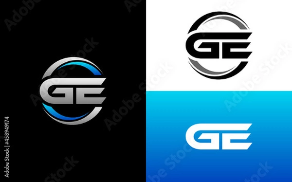 Obraz GE Letter Initial Logo Design Template Vector Illustration