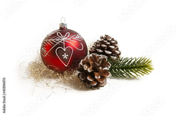 Obraz rote Weihnachtsdekoration