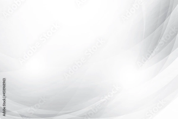 Fototapeta Abstract white and gray color, modern design background with geometric shape. Vector illustration.