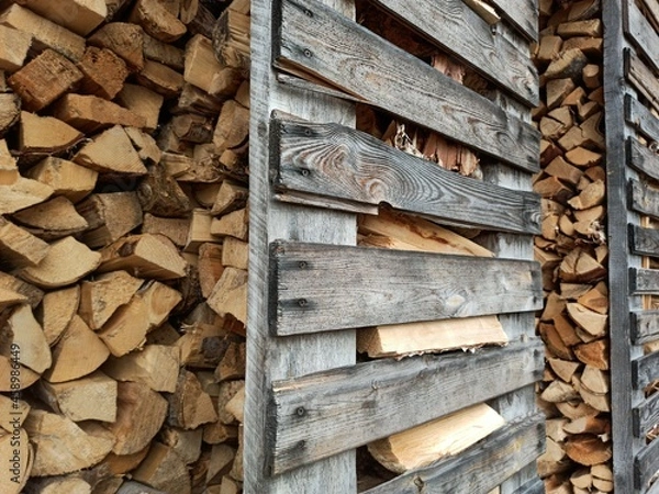 Obraz stack of firewood