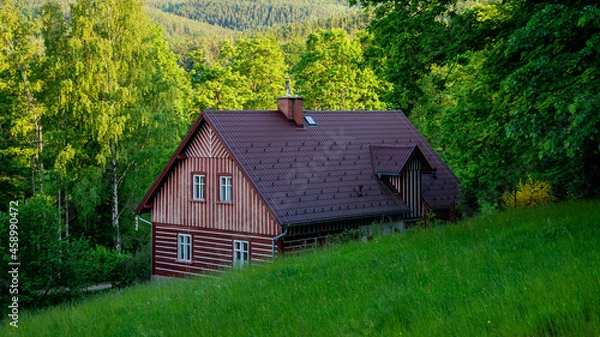 Obraz Chatka w górach - Karkonoszach