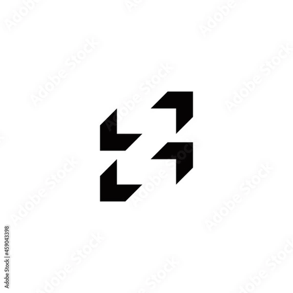 Obraz z initial 3d logo design vector template