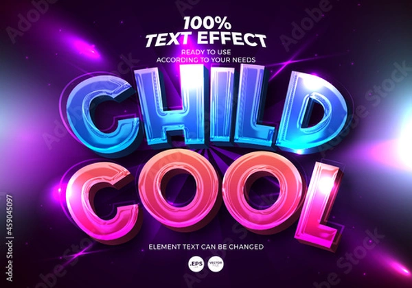 Obraz Child Cool Text Effect