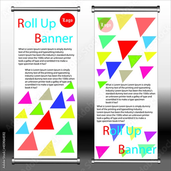 Obraz rollup banner template