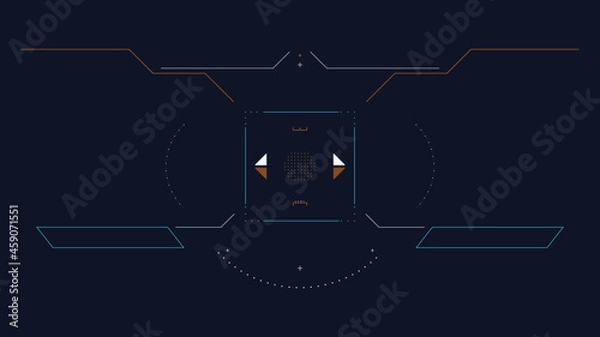 Obraz HUD FUI AIM TARGET AGRESSIVE